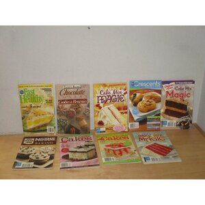 Desert Cook Books Cakes Brownies Cookies Lot of 9 Good Pre Owned Condition